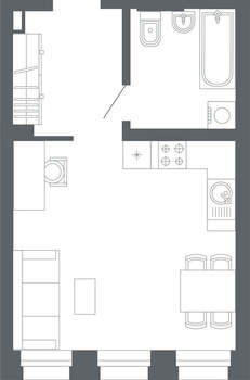 1-к квартира, вторичка, 31м2, 1/24 этаж