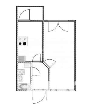 1-к квартира, вторичка, 34м2, 10/16 этаж