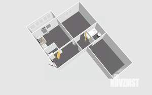 2-к квартира, сданный дом, 65м2, 1/10 этаж