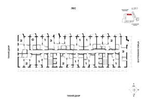 2-к квартира, вторичка, 43м2, 30/31 этаж