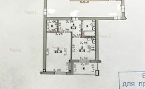 1-к квартира, вторичка, 34м2, 3/3 этаж