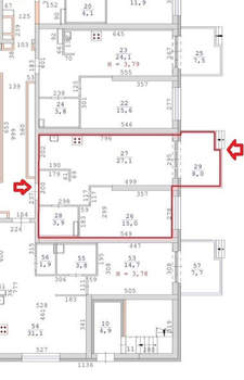 1-к квартира, вторичка, 54м2, 1/31 этаж
