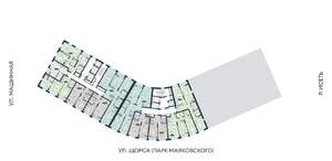 1-к квартира, строящийся дом, 50м2, 16/31 этаж