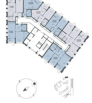 3-к квартира, вторичка, 74м2, 25/27 этаж