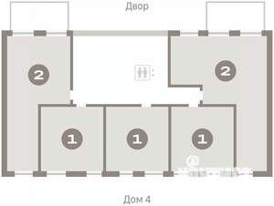1-к квартира, вторичка, 85м2, 2/8 этаж