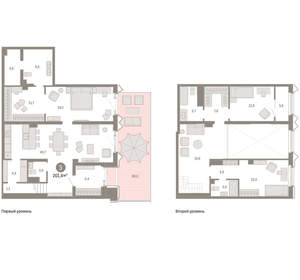 3-к квартира, вторичка, 201м2, 1/24 этаж