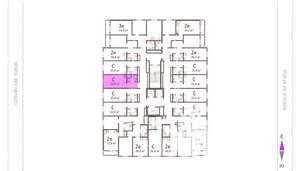 1-к квартира, вторичка, 39м2, 19/25 этаж