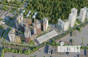 1-к квартира, строящийся дом, 32м2, 9/25 этаж