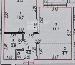 1-к квартира, вторичка, 38м2, 5/9 этаж