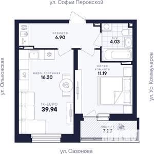 1-к квартира, вторичка, 40м2, 3/17 этаж