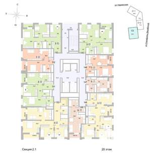 3-к квартира, вторичка, 86м2, 20/24 этаж