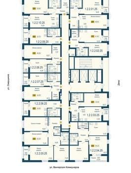 1-к квартира, вторичка, 41м2, 25/25 этаж