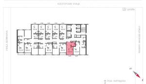 1-к квартира, вторичка, 35м2, 12/24 этаж