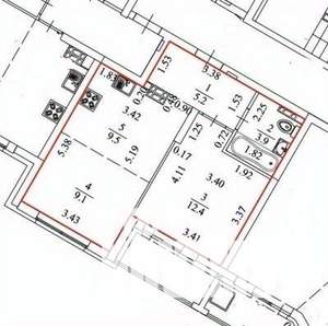 1-к квартира, вторичка, 40м2, 13/20 этаж