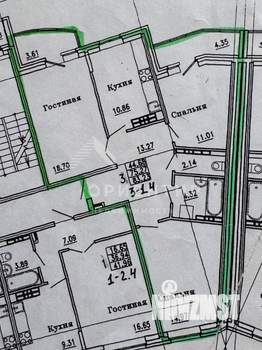 3-к квартира, вторичка, 76м2, 14/16 этаж