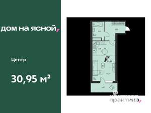 1-к квартира, вторичка, 31м2, 15/25 этаж
