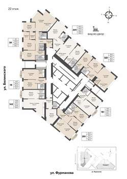 1-к квартира, вторичка, 50м2, 22/24 этаж