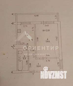 1-к квартира, вторичка, 45м2, 2/16 этаж