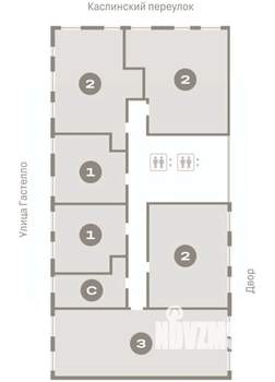 2-к квартира, вторичка, 75м2, 5/16 этаж