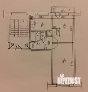2-к квартира, вторичка, 43м2, 4/5 этаж