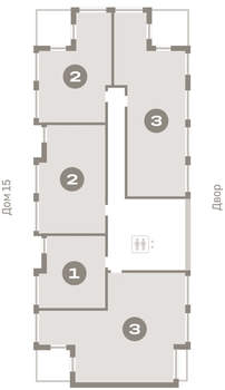 3-к квартира, вторичка, 101м2, 6/16 этаж
