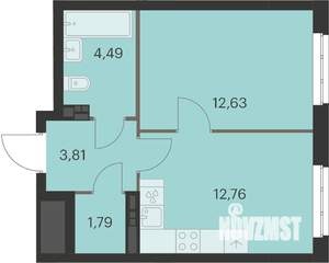 1-к квартира, вторичка, 35м2, 10/12 этаж
