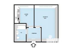 1-к квартира, вторичка, 22м2, 8/9 этаж