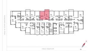 2-к квартира, вторичка, 60м2, 20/25 этаж