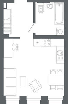 1-к квартира, вторичка, 31м2, 2/24 этаж