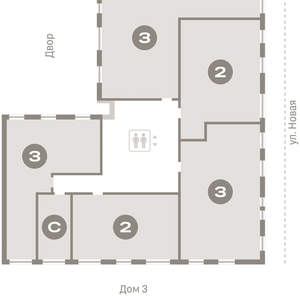 2-к квартира, вторичка, 81м2, 3/9 этаж