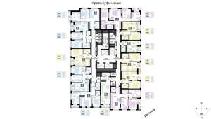 2-к квартира, вторичка, 59м2, 14/29 этаж