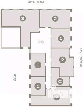 2-к квартира, вторичка, 70м2, 3/8 этаж