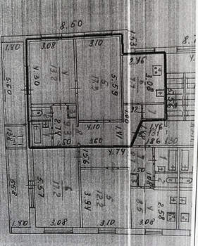 2-к квартира, вторичка, 53м2, 6/9 этаж