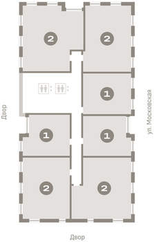 2-к квартира, вторичка, 86м2, 11/24 этаж