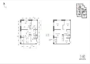 2-к квартира, вторичка, 73м2, 2/26 этаж