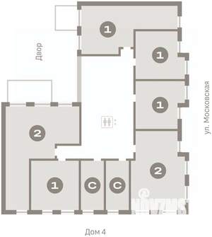 1-к квартира, вторичка, 42м2, 2/9 этаж