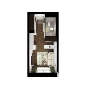 Студия квартира, вторичка, 22м2, 23/29 этаж