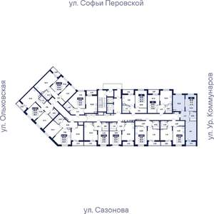 2-к квартира, вторичка, 57м2, 8/17 этаж
