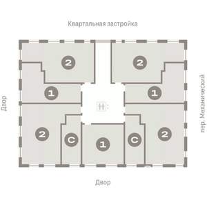 1-к квартира, вторичка, 44м2, 3/8 этаж