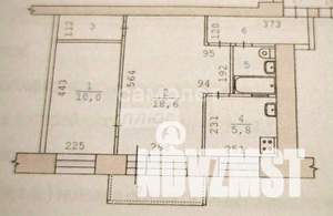 2-к квартира, вторичка, 45м2, 4/4 этаж