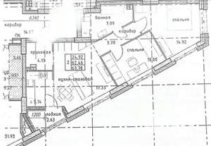2-к квартира, вторичка, 62м2, 11/30 этаж