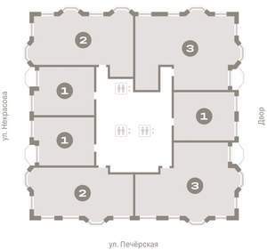 2-к квартира, вторичка, 92м2, 16/24 этаж