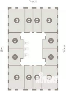 2-к квартира, вторичка, 65м2, 11/25 этаж
