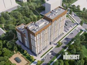 2-к квартира, строящийся дом, 56м2, 22/25 этаж