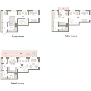 3-к квартира, вторичка, 197м2, 1/8 этаж