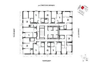 2-к квартира, вторичка, 60м2, 2/30 этаж