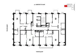 2-к квартира, вторичка, 68м2, 3/25 этаж