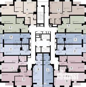 2-к квартира, строящийся дом, 60м2, 4/25 этаж