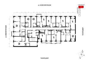 2-к квартира, вторичка, 59м2, 5/25 этаж