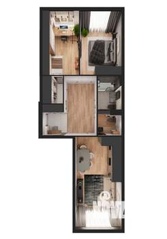 2-к квартира, вторичка, 73м2, 2/12 этаж